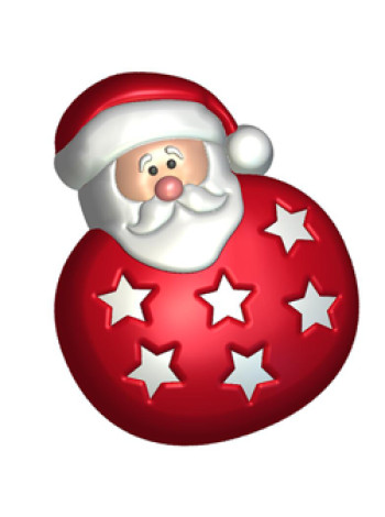 Санта игрушка (664) - формочка для мыла ручной работы