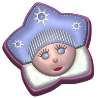 Снегурочка Звезда (662) - форма для мыла пластиковая