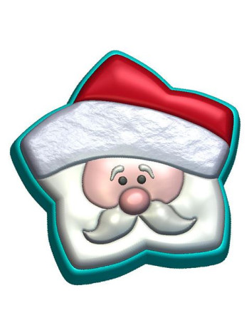 Дед Звезда (661) ) - формочка для мыла ручной работы