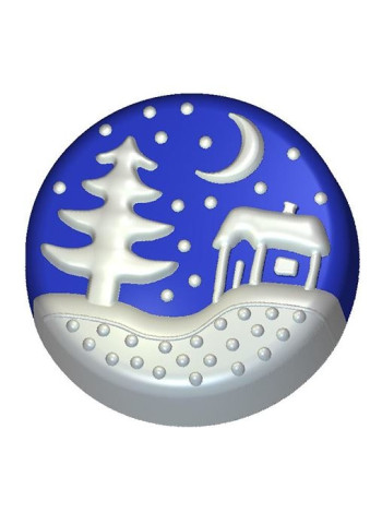 Зимняя ночь (633) - формочка для мыла ручной работы