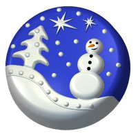 Зима (632) - форма для мыла  пластиковая