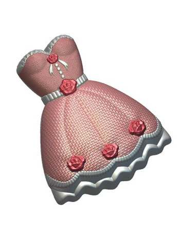 Платье 2 (724) - формочка для мыла ручной работы