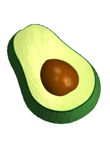 Авокадо 738 - формочка для мыла ручной работы
