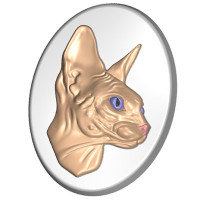 Кот Сфинкс 794 - форма для мыла