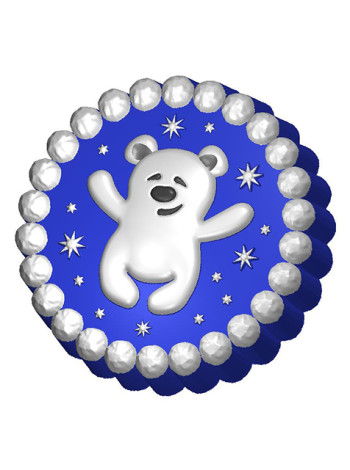 Мишка снежки 768 - форма для мыла пластиковая в Моя формула