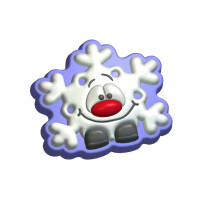 Дед снег (631)  - форма для мыла пластик