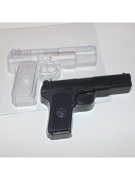 Пистолет - форма для мыла пластик 