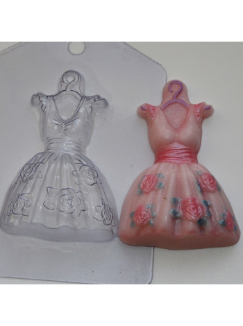 Платье - формочка для мыла пластиковая