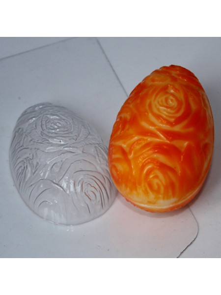 Яйцо/Фактура роз - форма для мыла