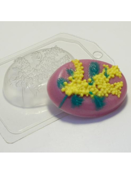 Ветка мимозы  - форма для мыла пластиковая
