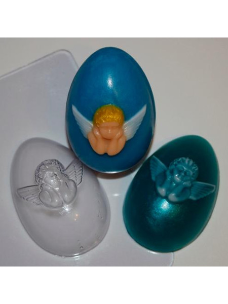 Яйцо/Ангел  - форма для мыла пластиковая