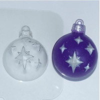 Шар/Звезды - форма для мыла пластиковая