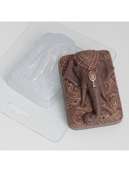 Слон индийский - форма для мыла пластиковая