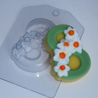 8 марта/Нарциссы по диагонали - форма для мыла пластик 