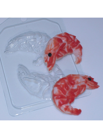 Креветки 2 мини  - формочка для мыловарения