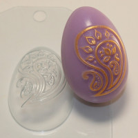 Яйцо Пейсли - форма для мыла пластиковая
