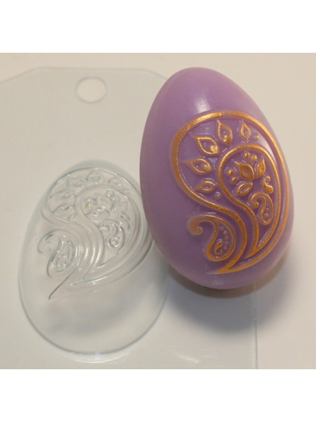 Яйцо Пейсли - форма для мыла пластиковая