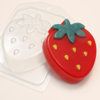 Клубника мультяшная - форма для мыла пластиковая