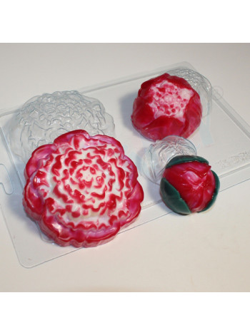 пионы - формочка для мыла купить