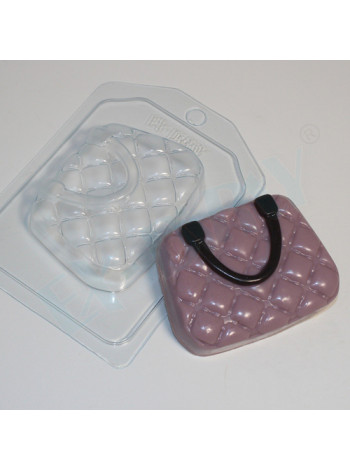 Сумочка в пухлый ромбик - формочка для мыловарения