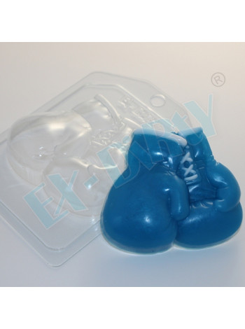 Боксерские перчатки - формочка для мыла ручной работы