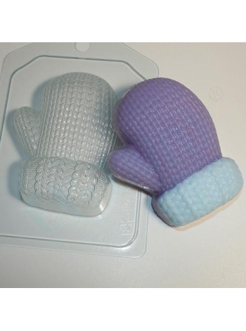 Варежка вязаная правая — формочка для мыла и шоколада ручной работы