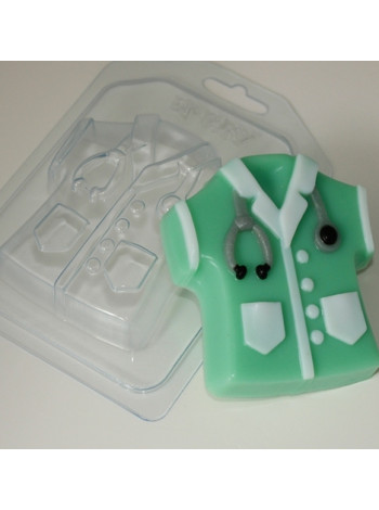 Халат медицинский - формочка для мыла