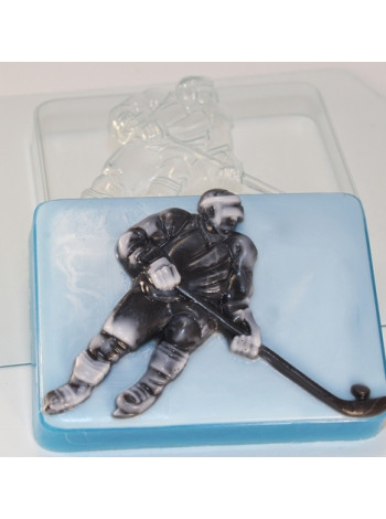 Хоккеист - формочка для мыла ручной работы