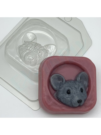 Мышь в норке - форма для мыла пластиковая