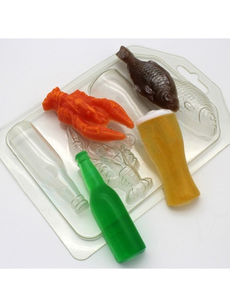 Пивной набор МИНИ - форма для мыла пластиковая