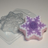 Снежинка 4 - форма для мыла пластиковая