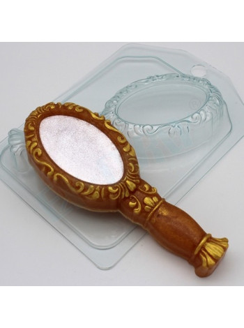 Зеркало с орнаментом - форма для мыла пластиковая