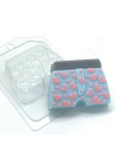 Труселя с сердечками - формочка для мыловарения