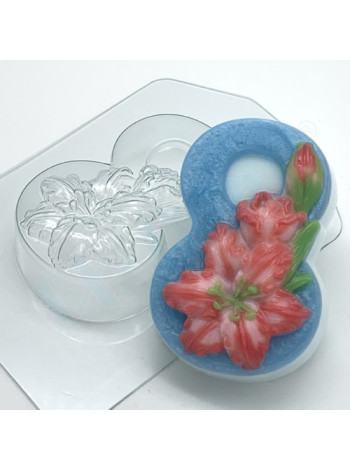 8 марта/Лилии - формочка для мыловарения