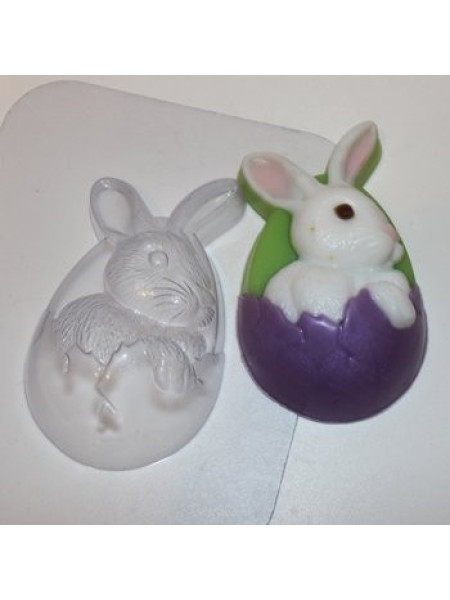 Кролик пасхальный - форма для мыла пластиковая