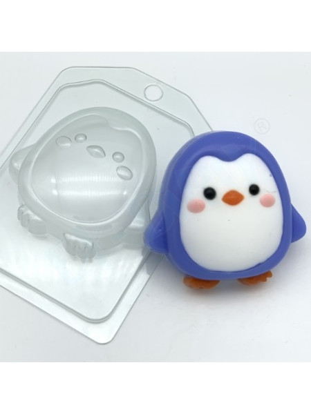 Пингвин мультяшный - форма для мыла пластиковая