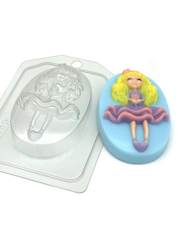 Девочка - куколка - формочка для мыла и шоколада ручной работы