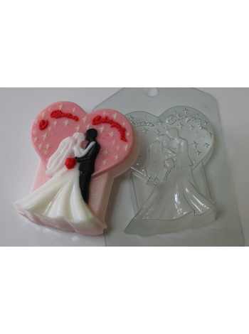 С днем Свадьбы - формочка для мыла и шоколада ручной работы