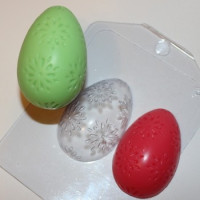 Яйцо/Цветочный орнамент - форма для мыла