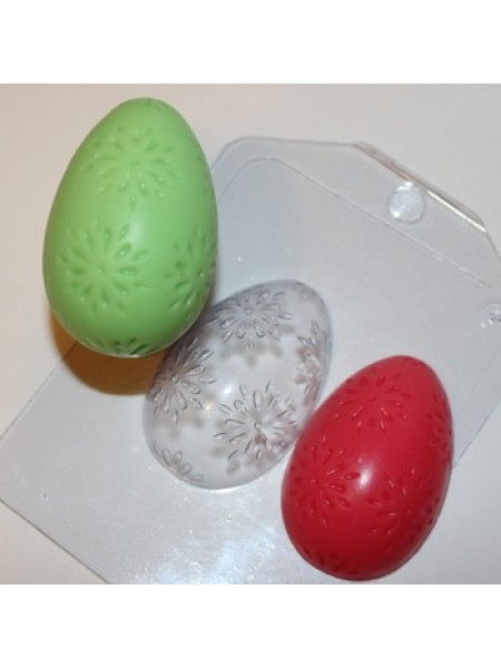 Яйцо/Цветочный орнамент - форма для мыла