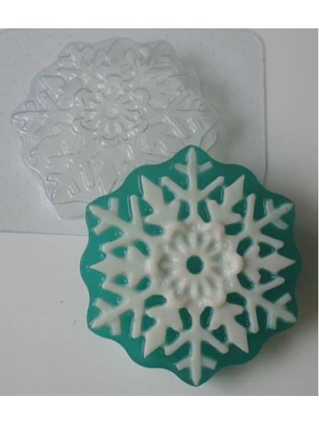 Снежинка ED — форма для мыла, пластиковая