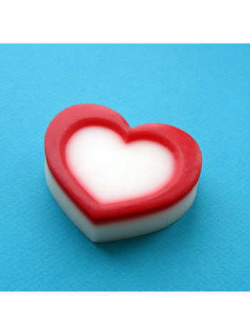 Сердце с каймой - формочка для мыла
