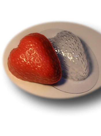 Большая клубничка - форма для мыла пластиковая