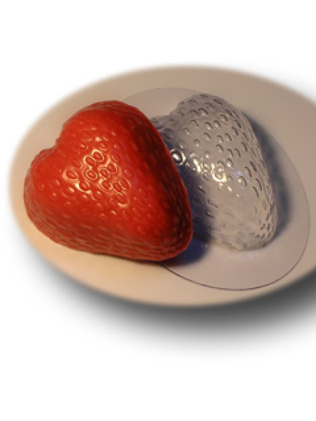 Большая клубничка - форма для мыла пластиковая