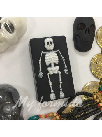 Скелет - форма для мыла, пластиковая