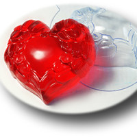 Крылатое сердце - форма для мыла пластиковая