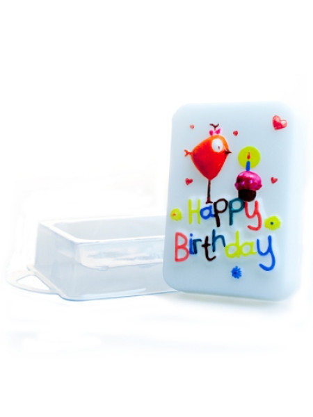 День Рождения - форма для мыла пластиковая