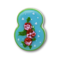 Восьмерка с розами  - форма для мыла