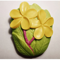 Букет плюмерии 2D - силиконовая форма