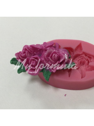Роза с лепестками - силиконовая форма